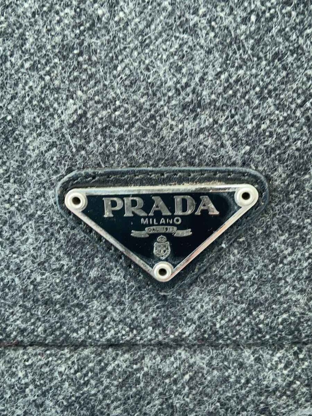 Prada Wool Shoulder Bag Gray - Picture 5 of 9